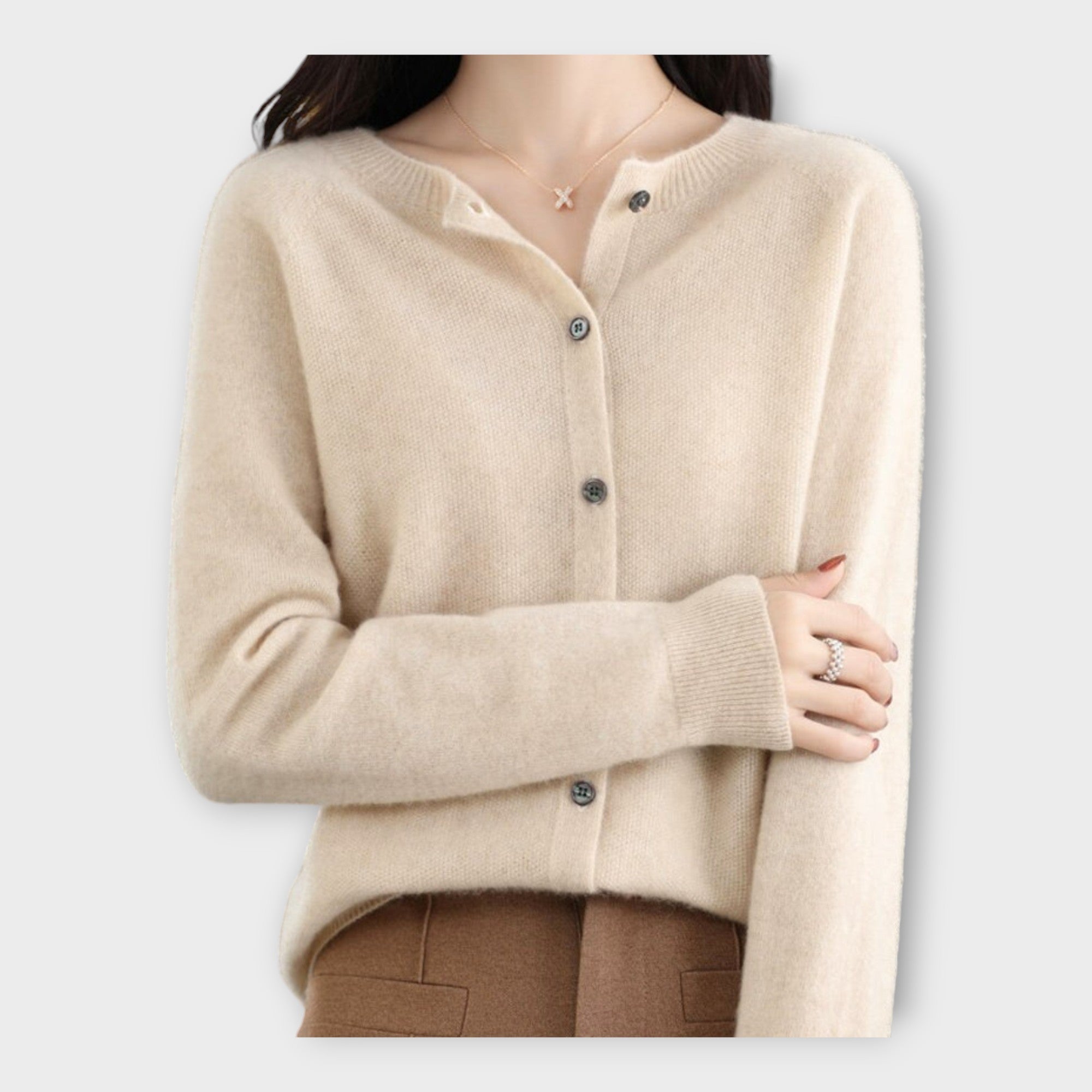 Elegant Buttoned Cardigan