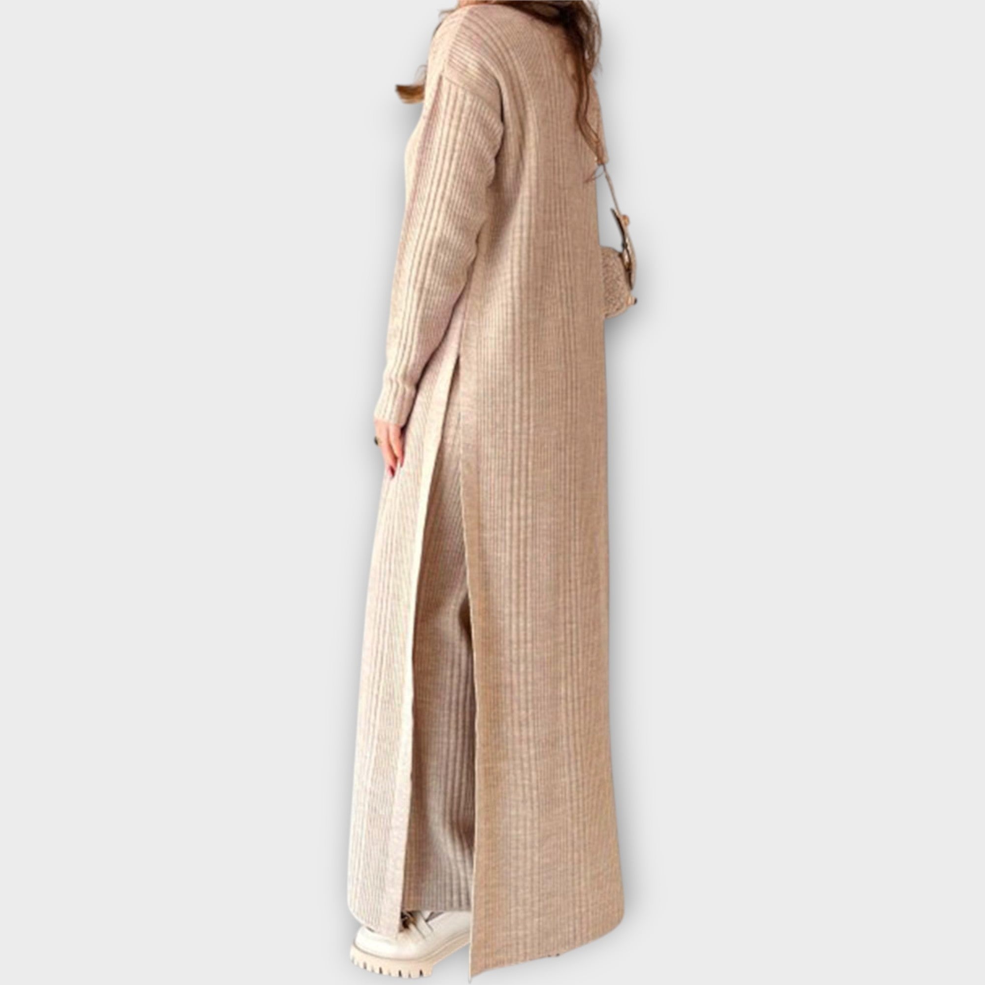 Maxi Knitted Dress with Relaxed Fit