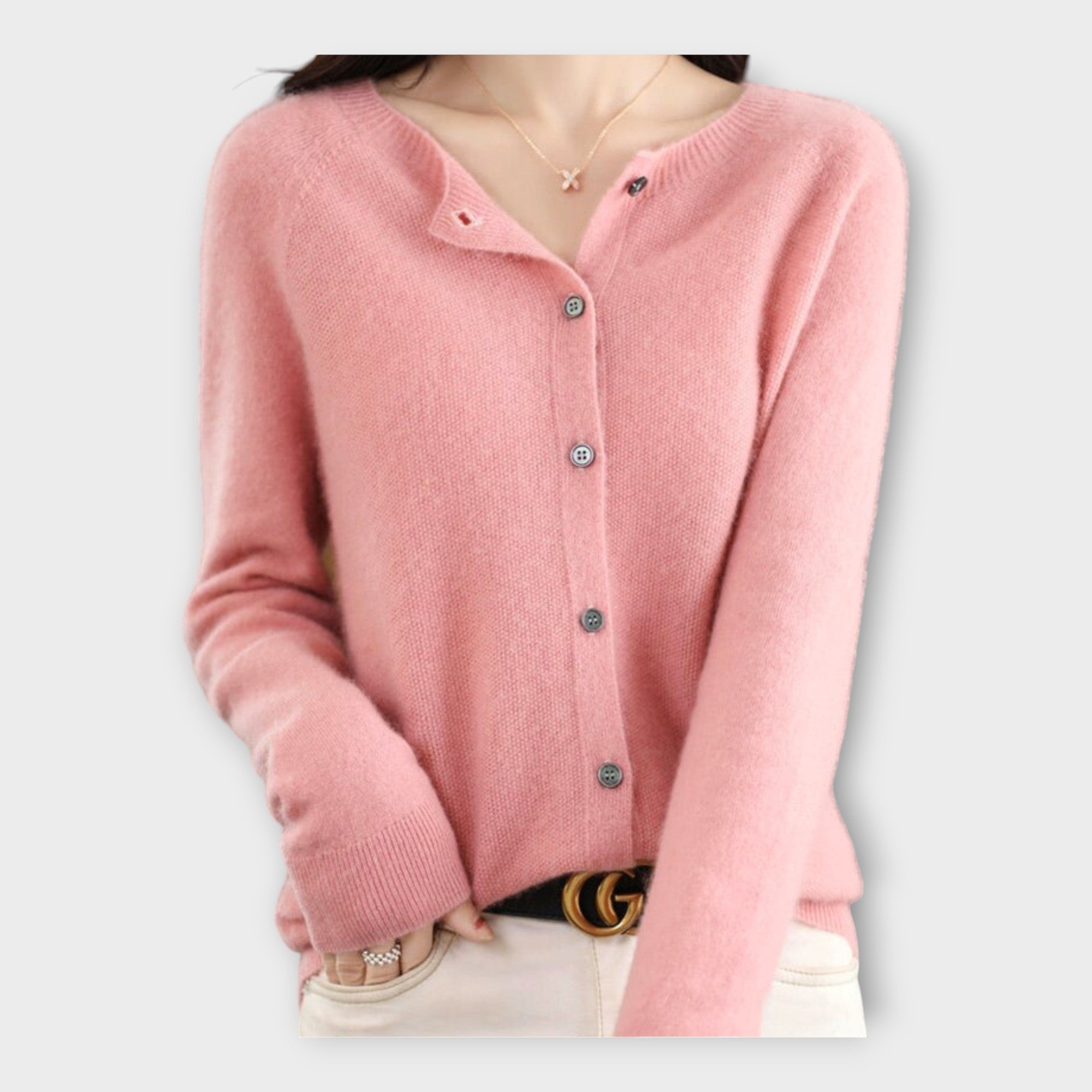 Elegant Buttoned Cardigan
