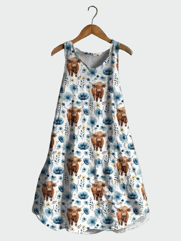Cow Print Dress