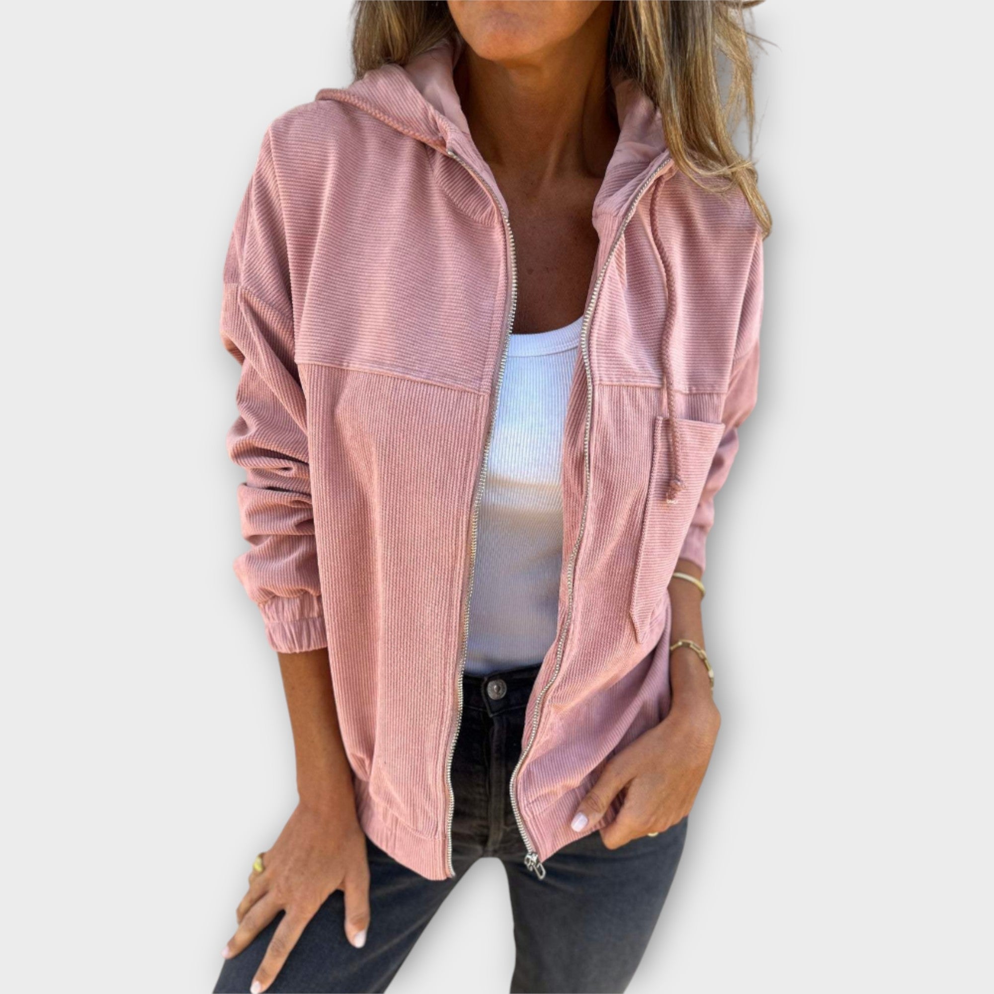 Hooded Zip-Up Jacket