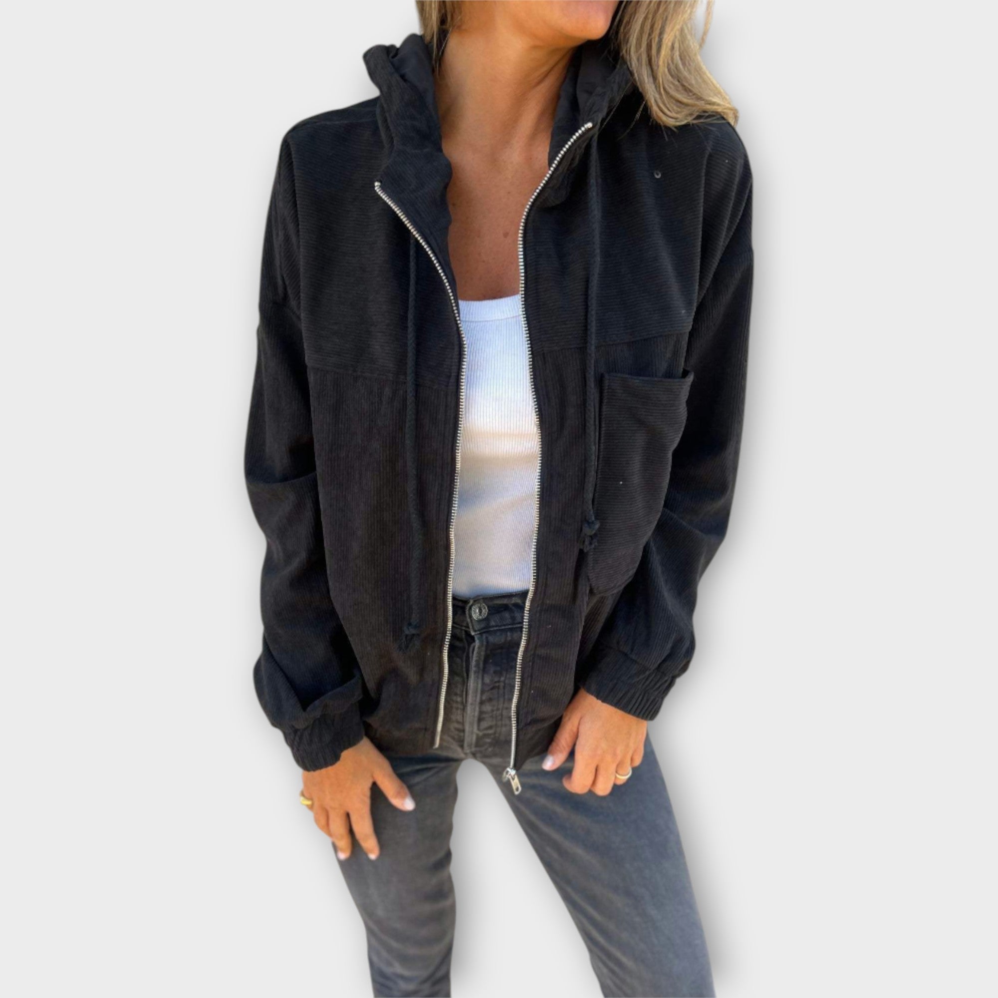 Hooded Zip-Up Jacket