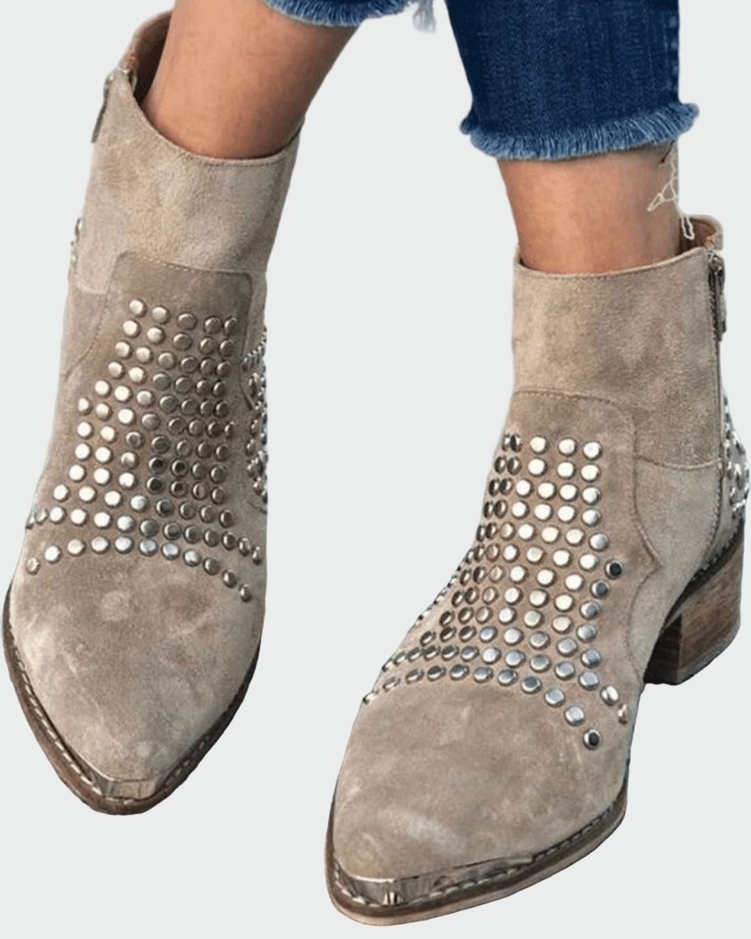 Ankle Boots with Studs