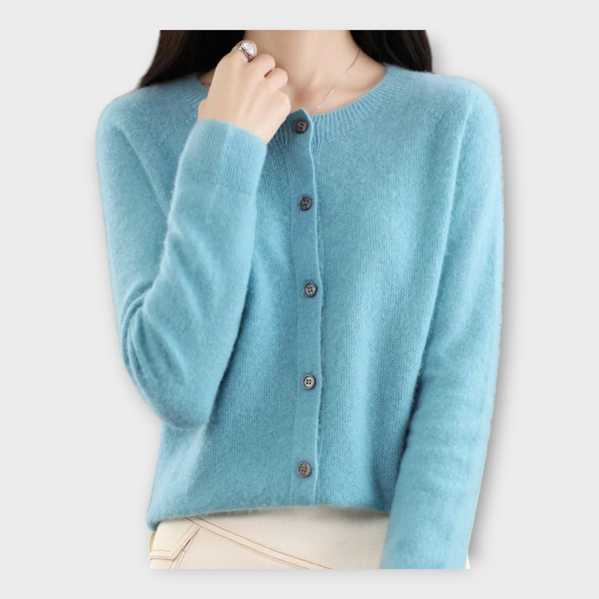 Elegant Buttoned Cardigan