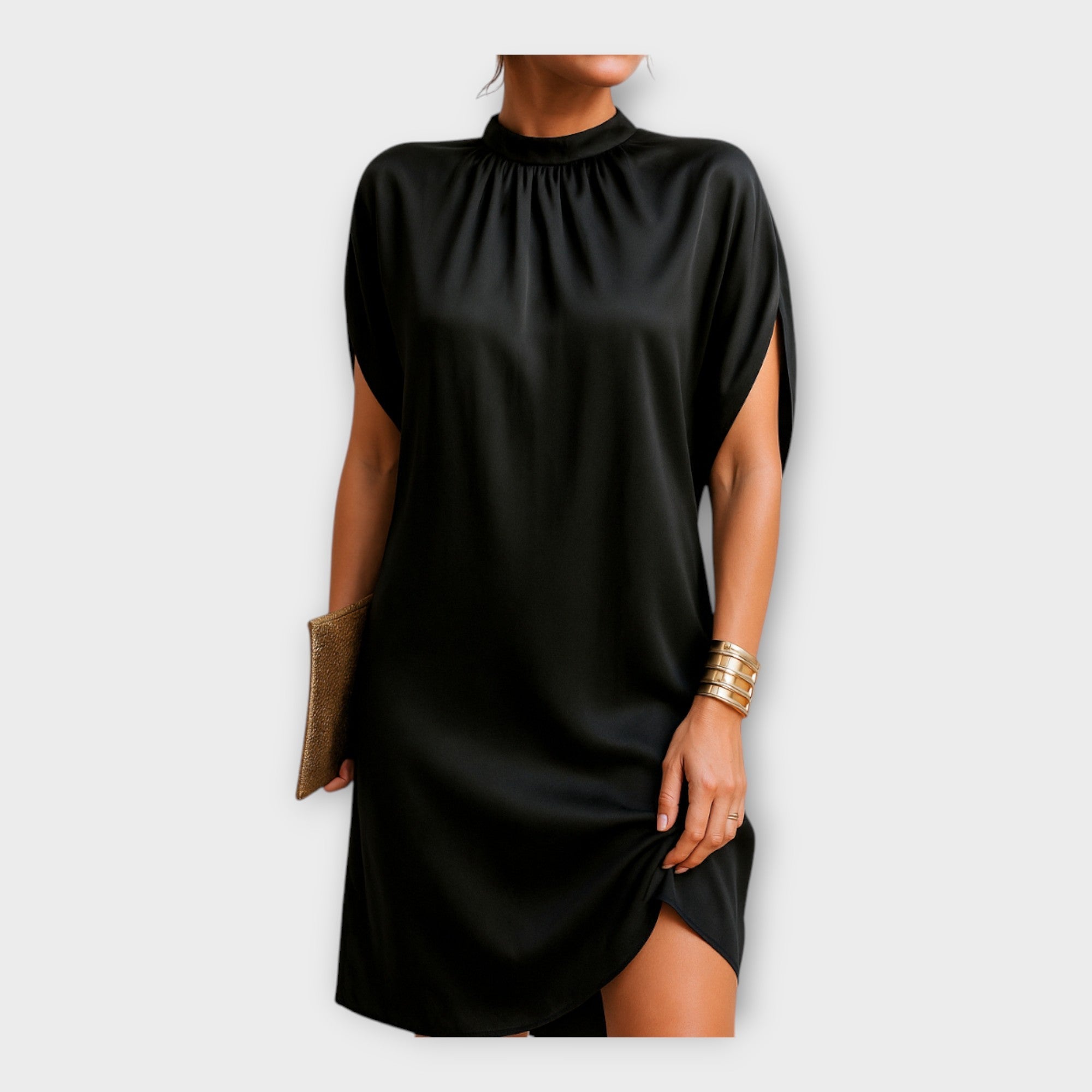 Elegant mini dress with timeless character