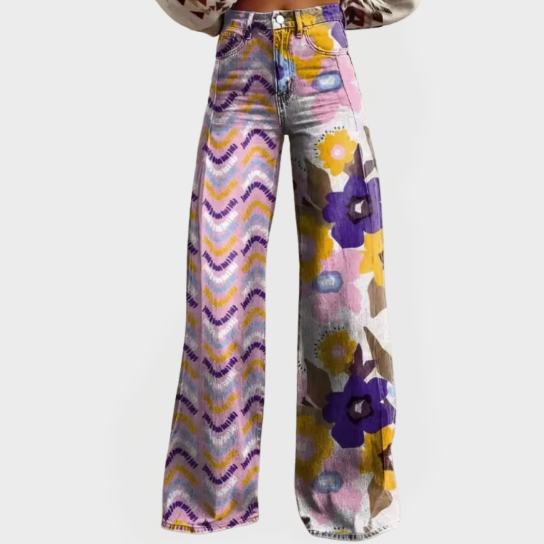 Stylish Wide-Leg Trousers with Patterns