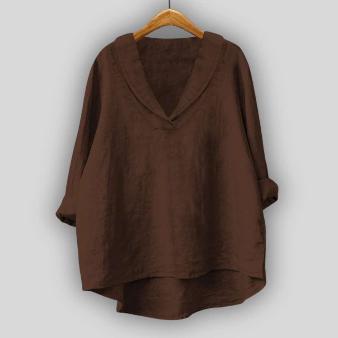 Linen Blouse Golden Aura