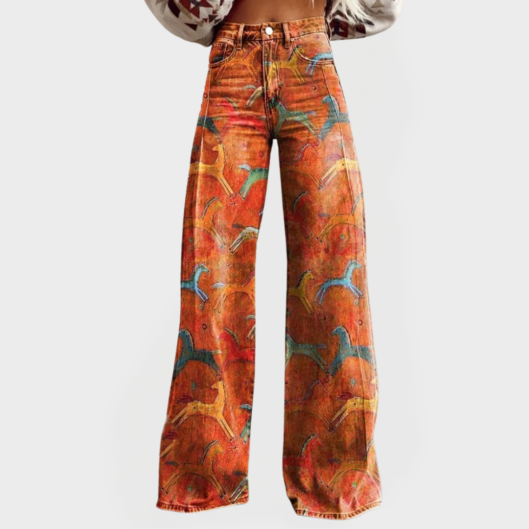 Everyday Jeans with High Waist and Wide Legs