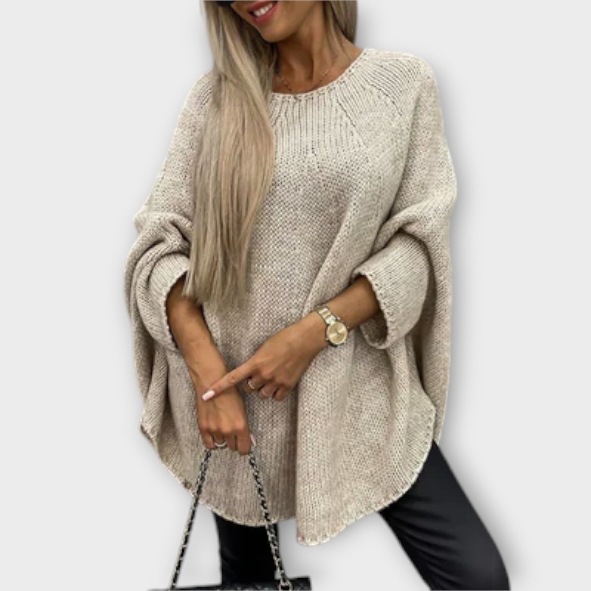 Isabelle - Elegant Women's Sweater with Round Neck