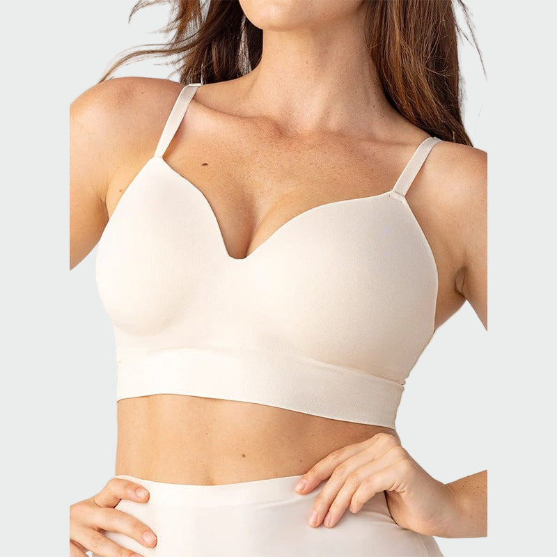 Wire-free shaping bra