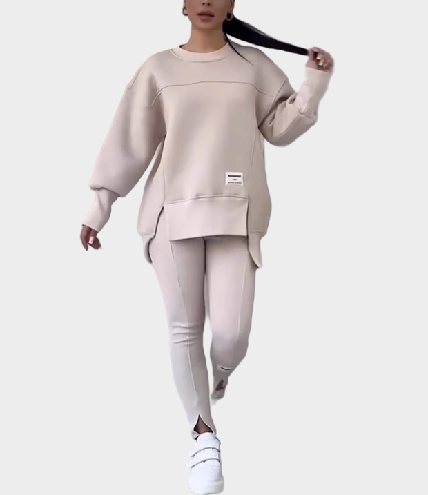 Women's Hoodie and Leggings Set with Modern Comfort