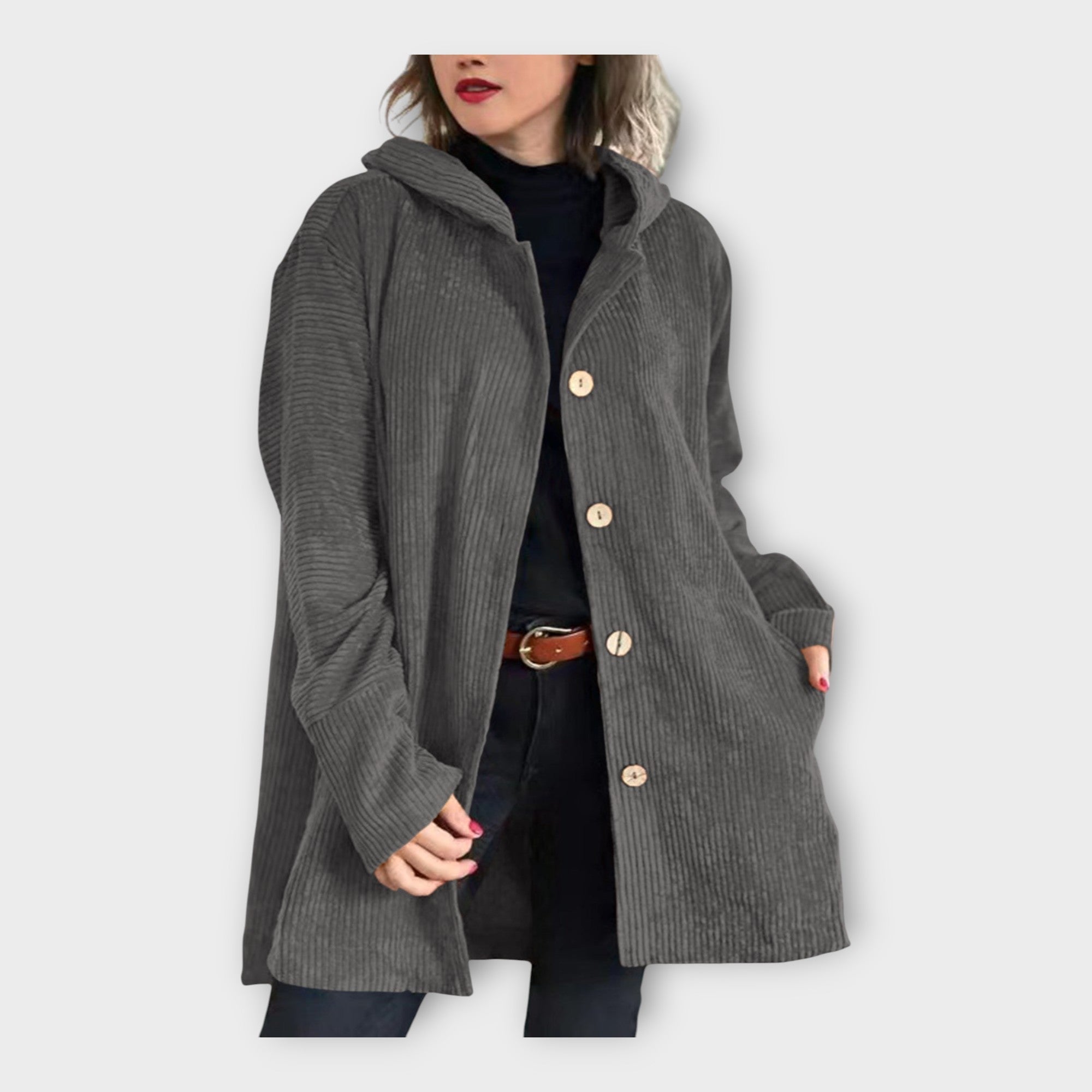 Long Everyday Hooded Coat