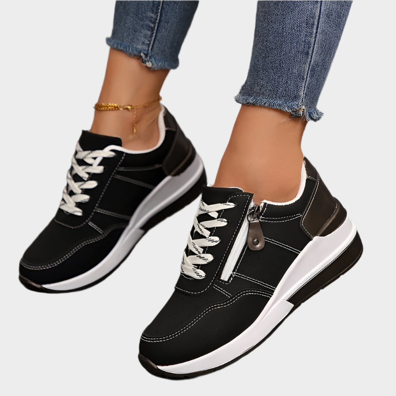 Orthopaedic Shoe with Zipper and Thick Sole