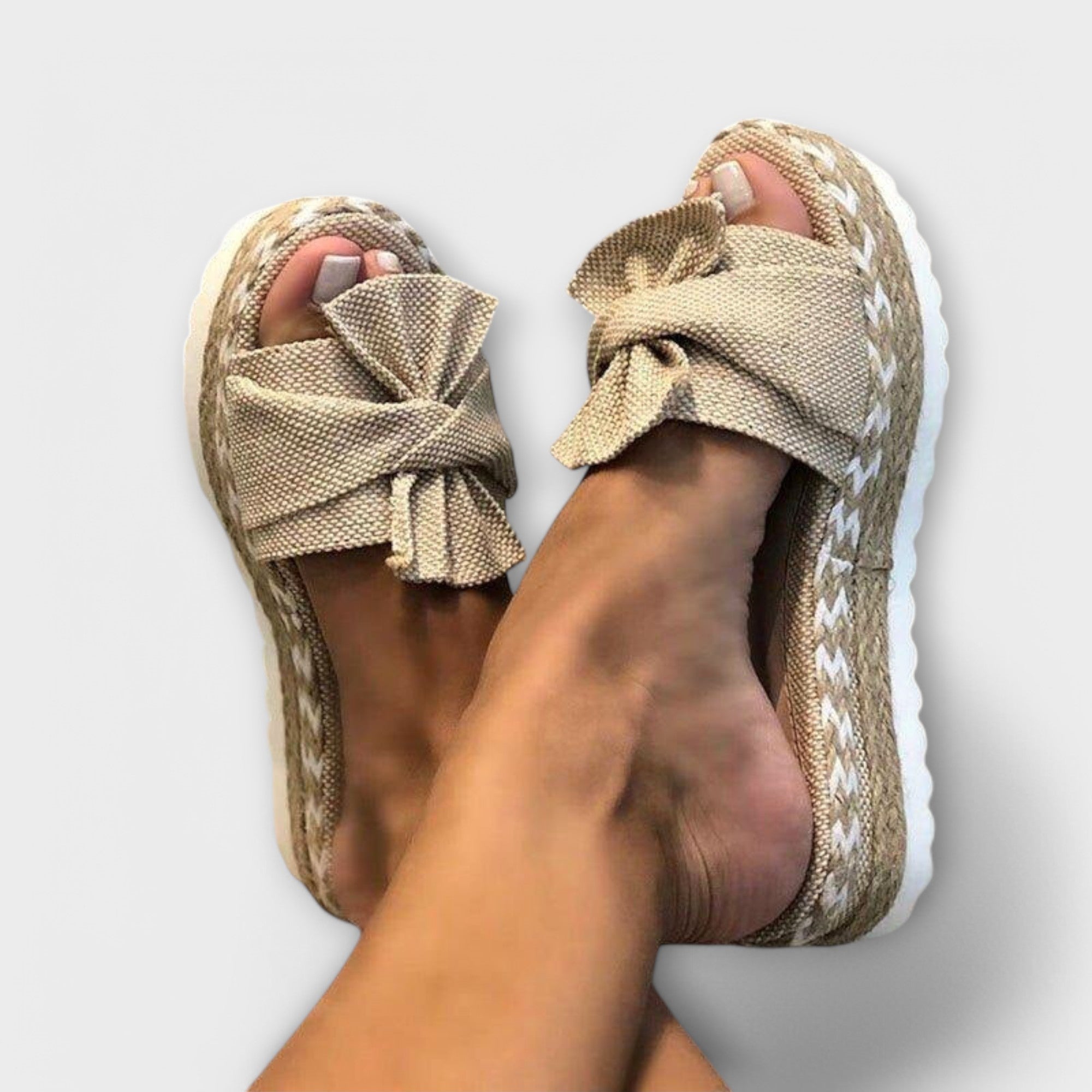 Sandals with Ribbon Tie