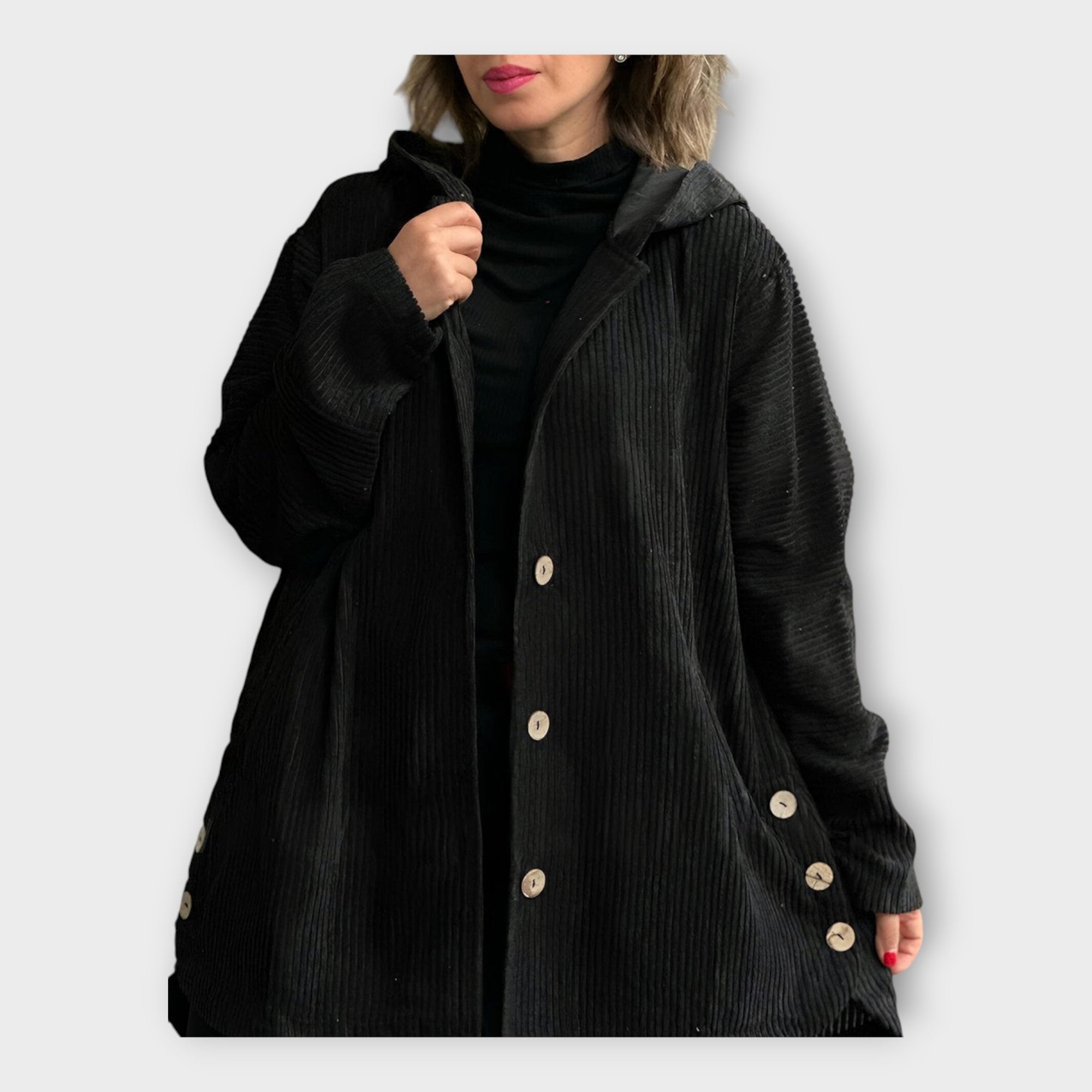 Long Everyday Hooded Coat