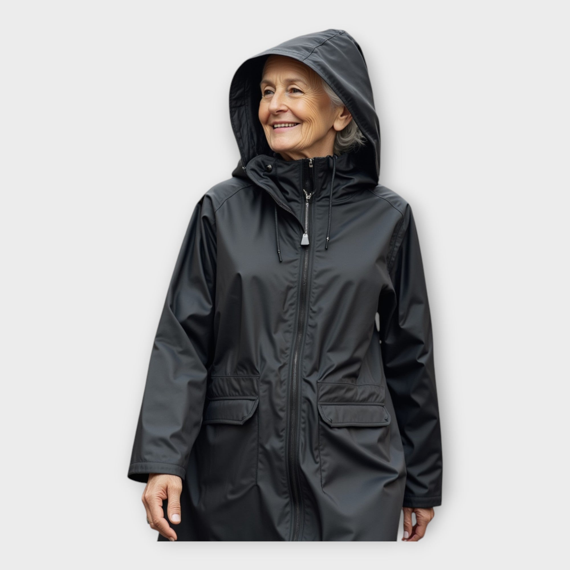 Elegant Waterproof Jacket with Hood