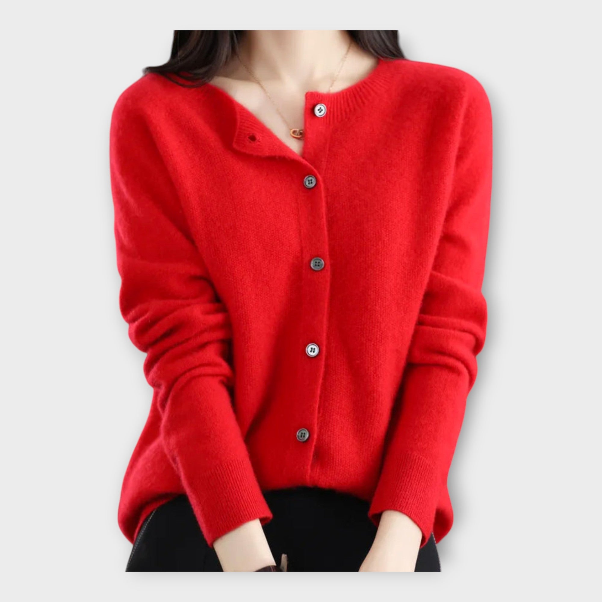 Elegant Buttoned Cardigan