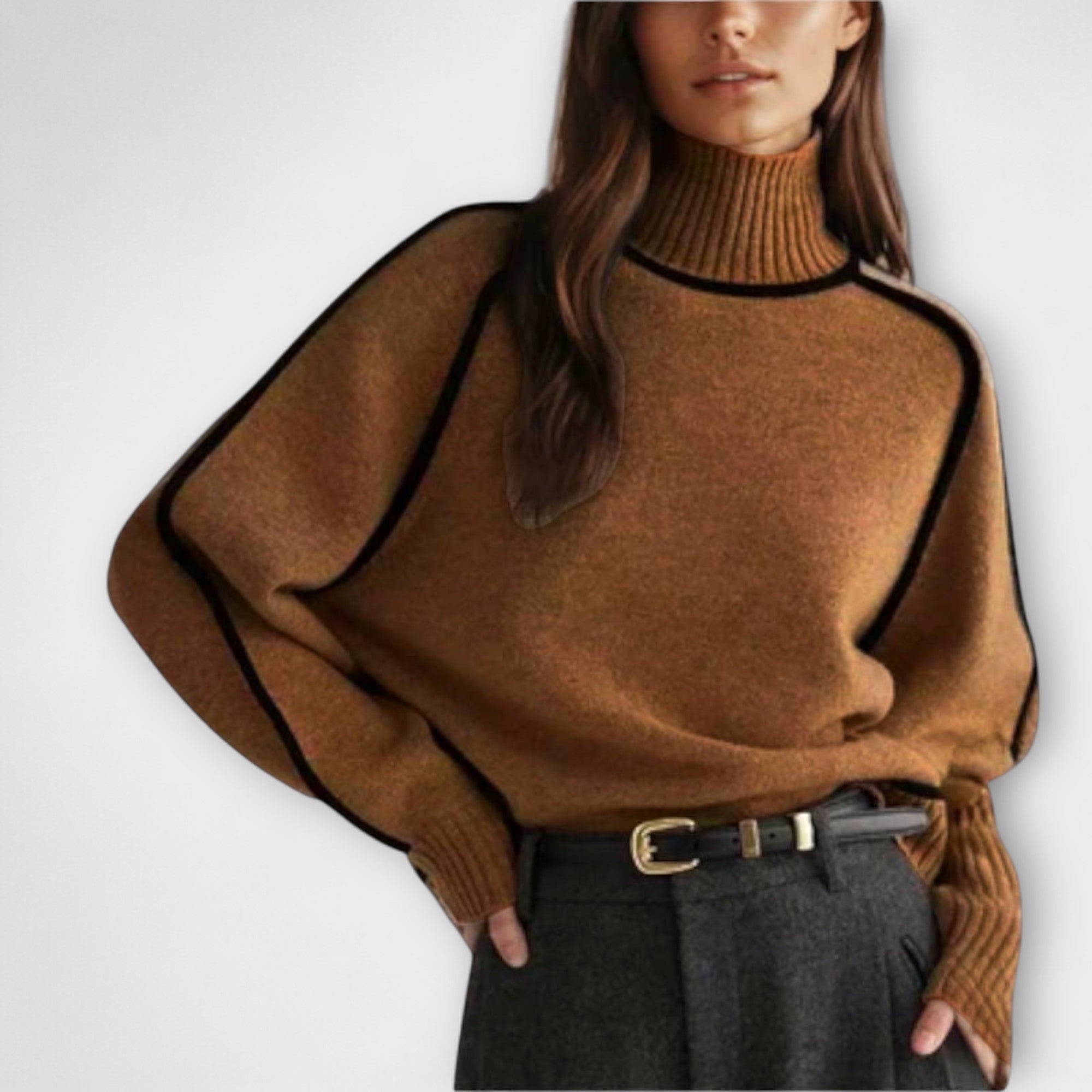 Emilie - Soft & Elegant High Neck Sweater