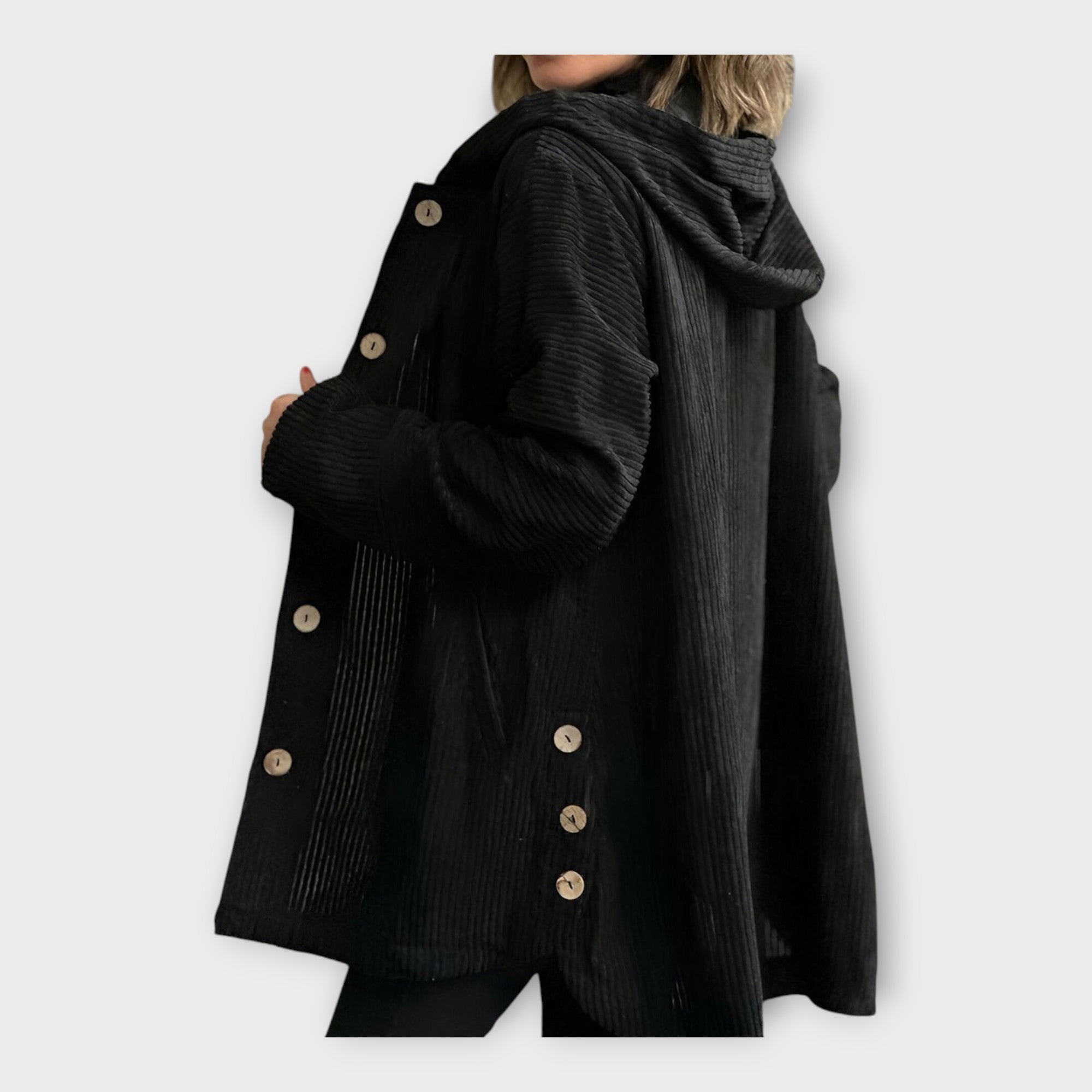 Long Everyday Coat with Hood