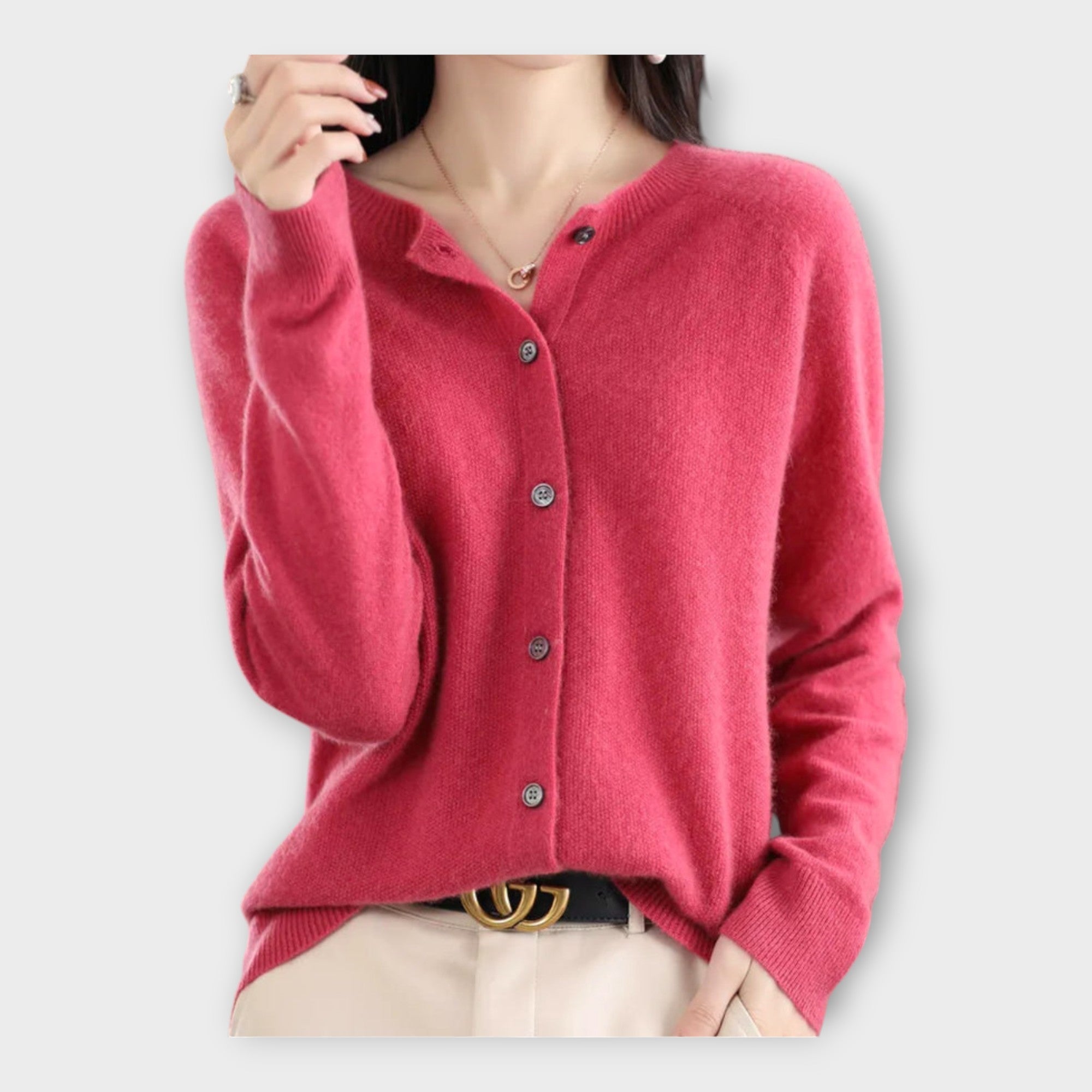 Elegant Buttoned Cardigan