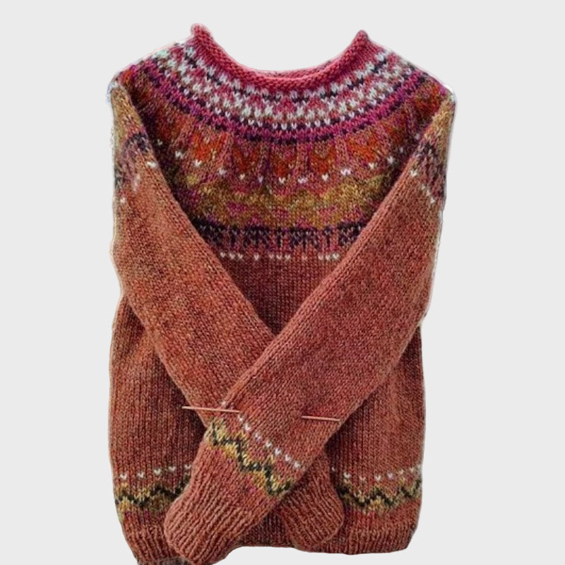 Knitted Retro-Inspired Roll Neck