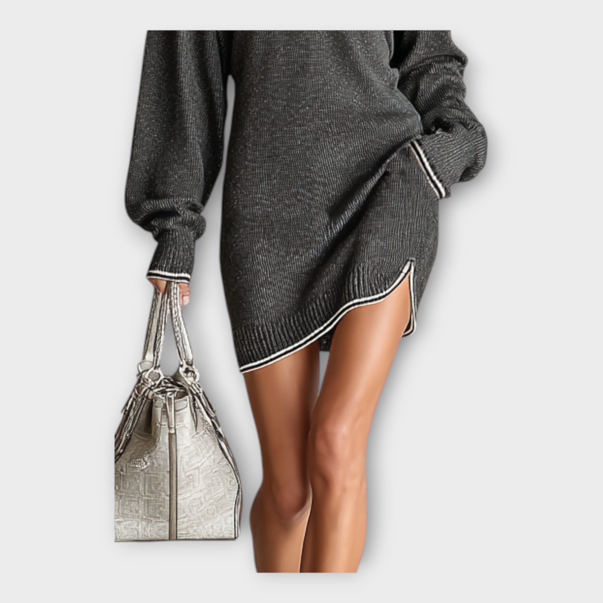 Knitted Dress with Relaxed Elegance