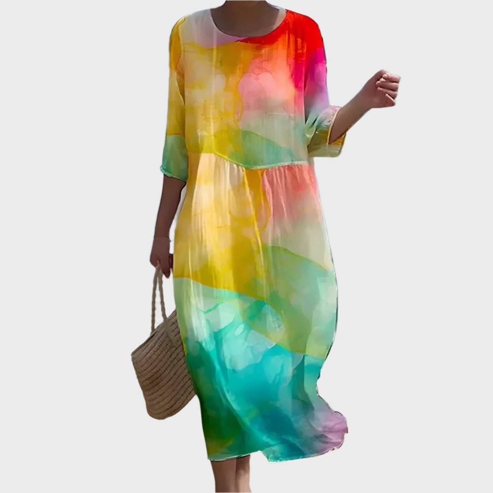 Airy Dress with Cover-up