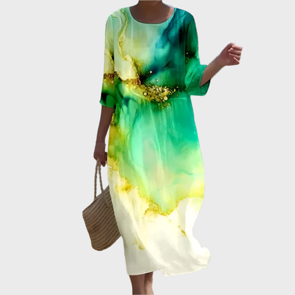 Airy Dress with Cover-up