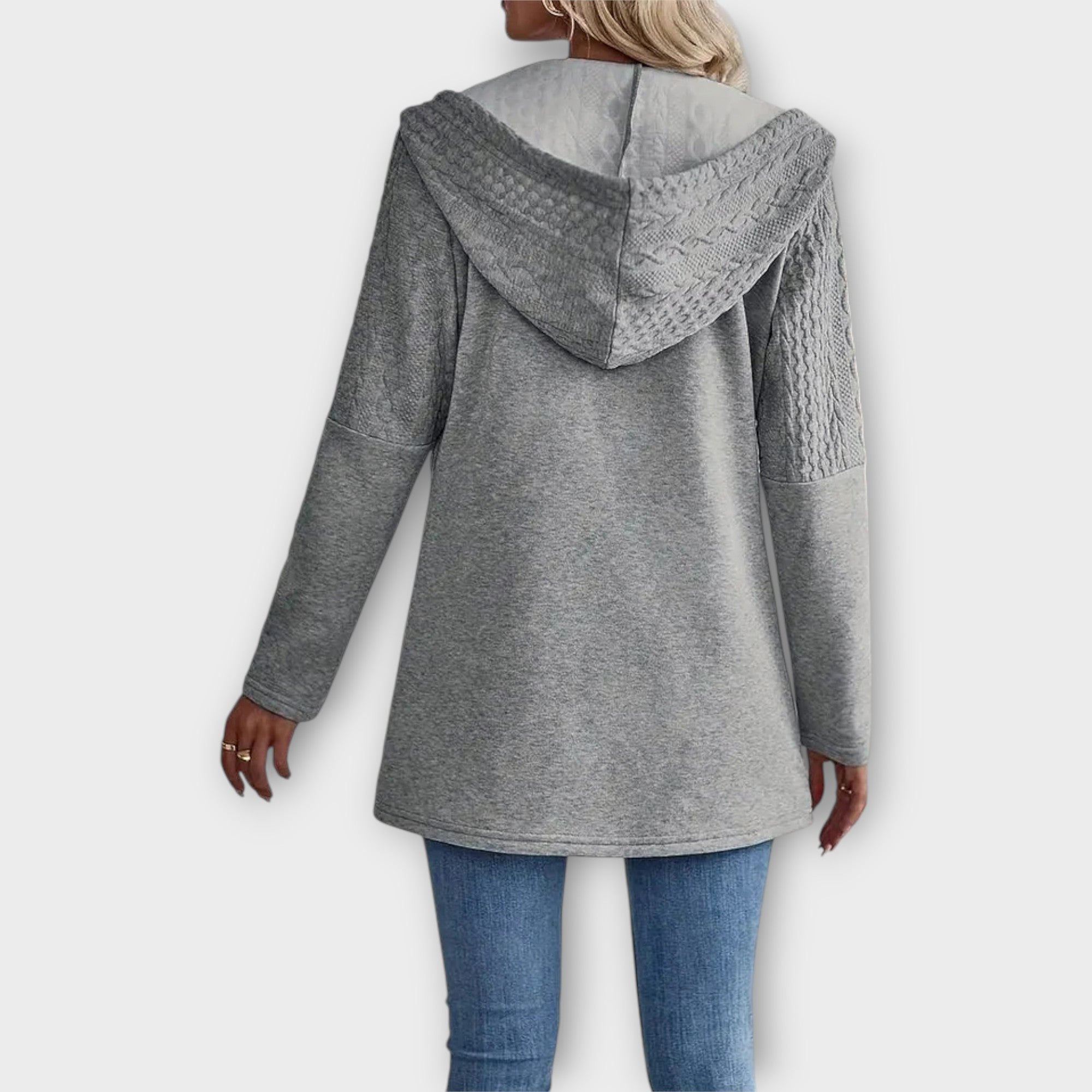 Elegant Hoodie with Modern Details