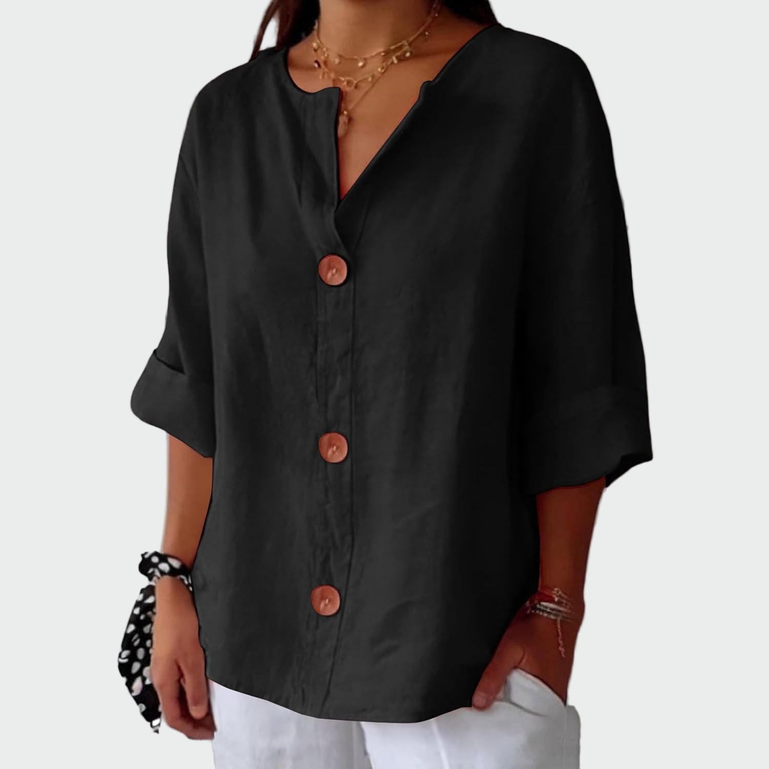 Casual Textured Blouse
