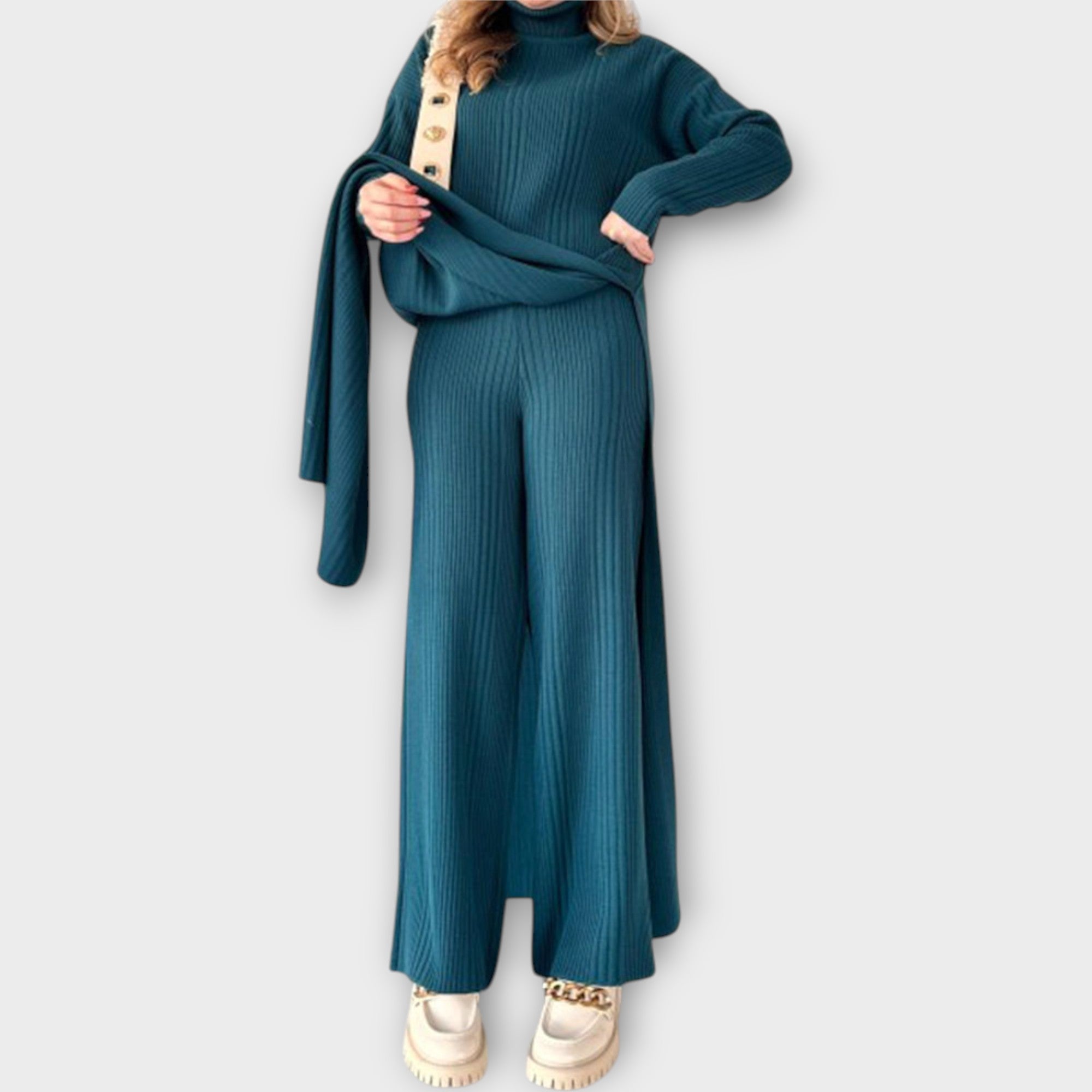 Maxi Knitted Dress with Relaxed Fit