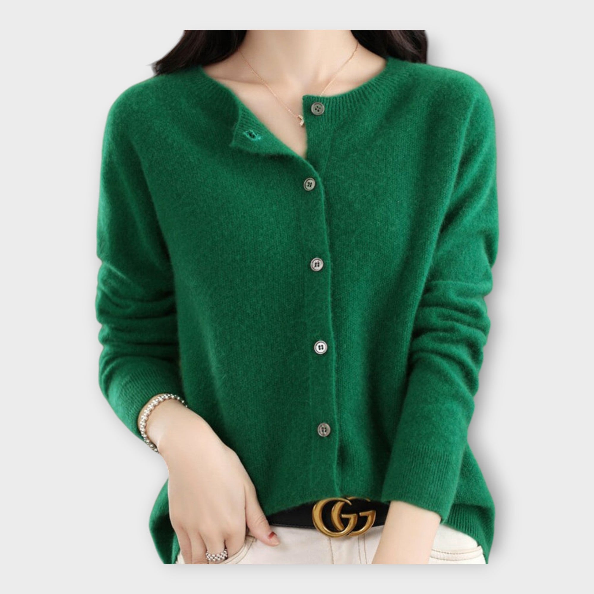 Elegant Buttoned Cardigan