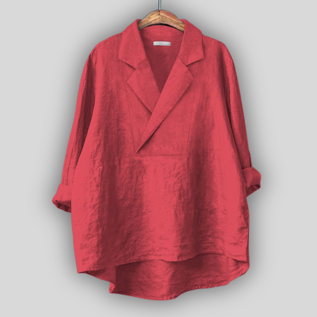 Linen Blouse “Rose Breeze”