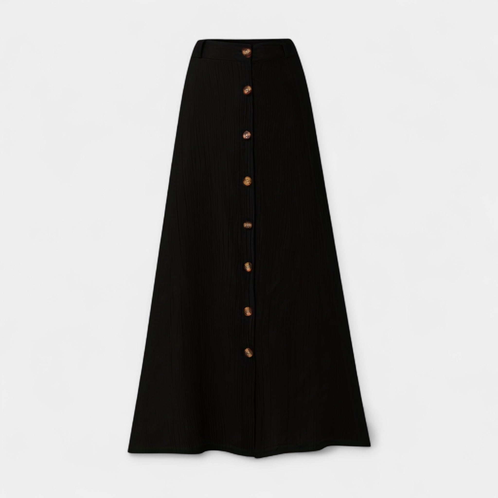 Semi-Sheer Midi Skirt with Split