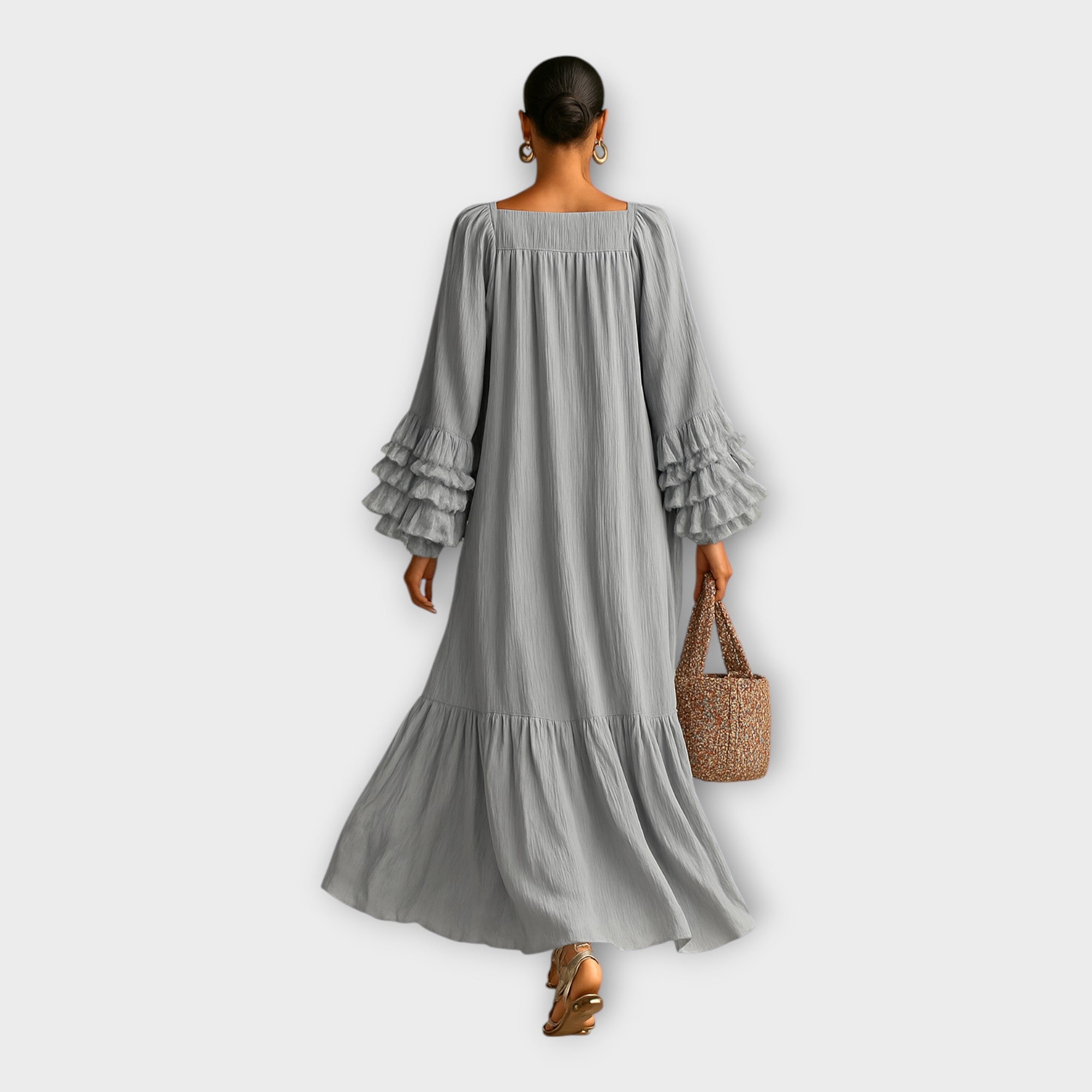 Airy Long Dress with Elegant Details