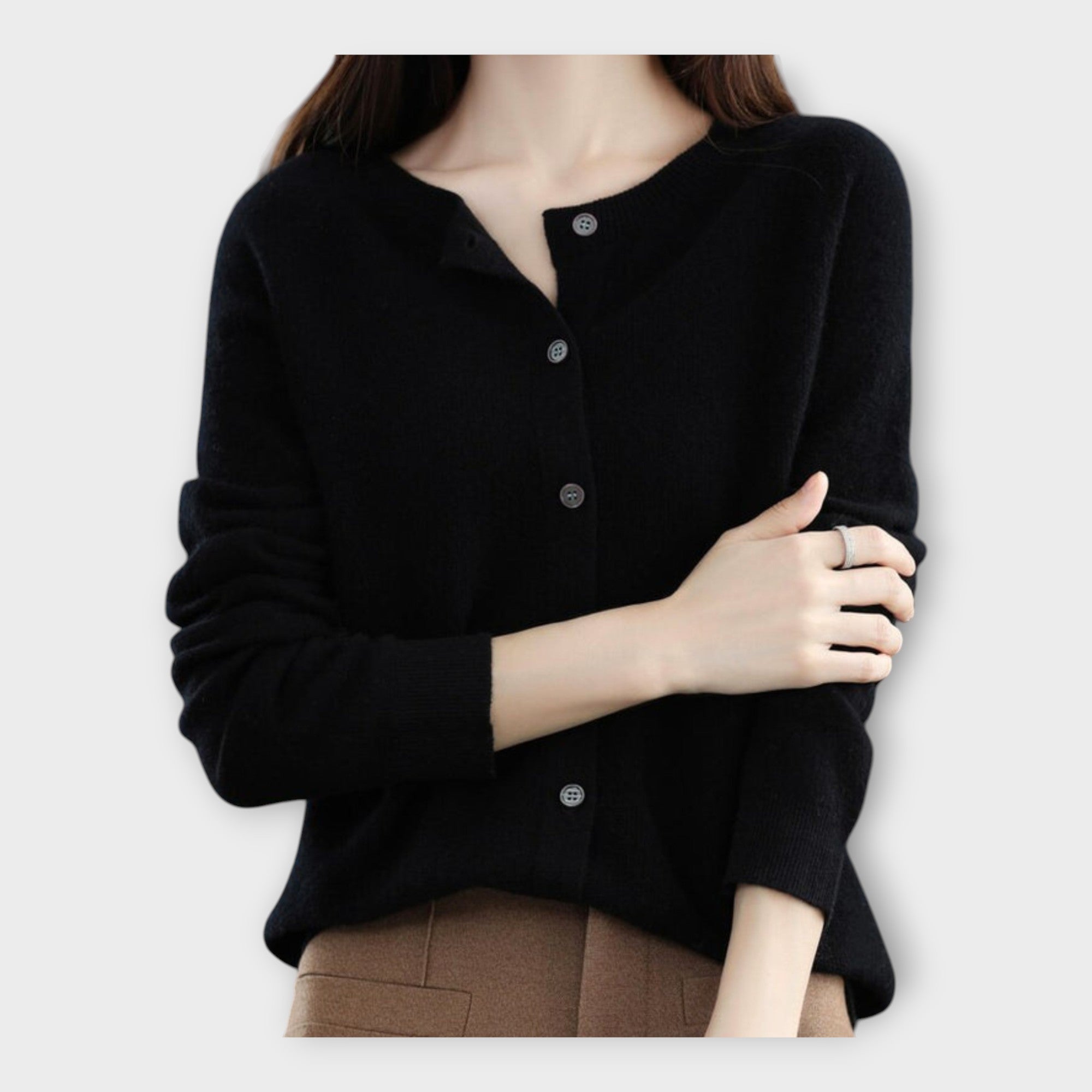 Elegant Buttoned Cardigan