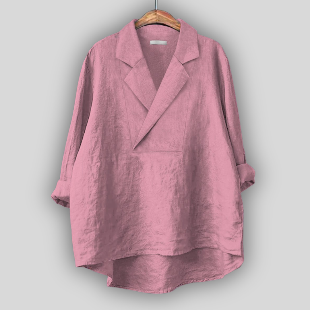 Linen Blouse “Rose Breeze”