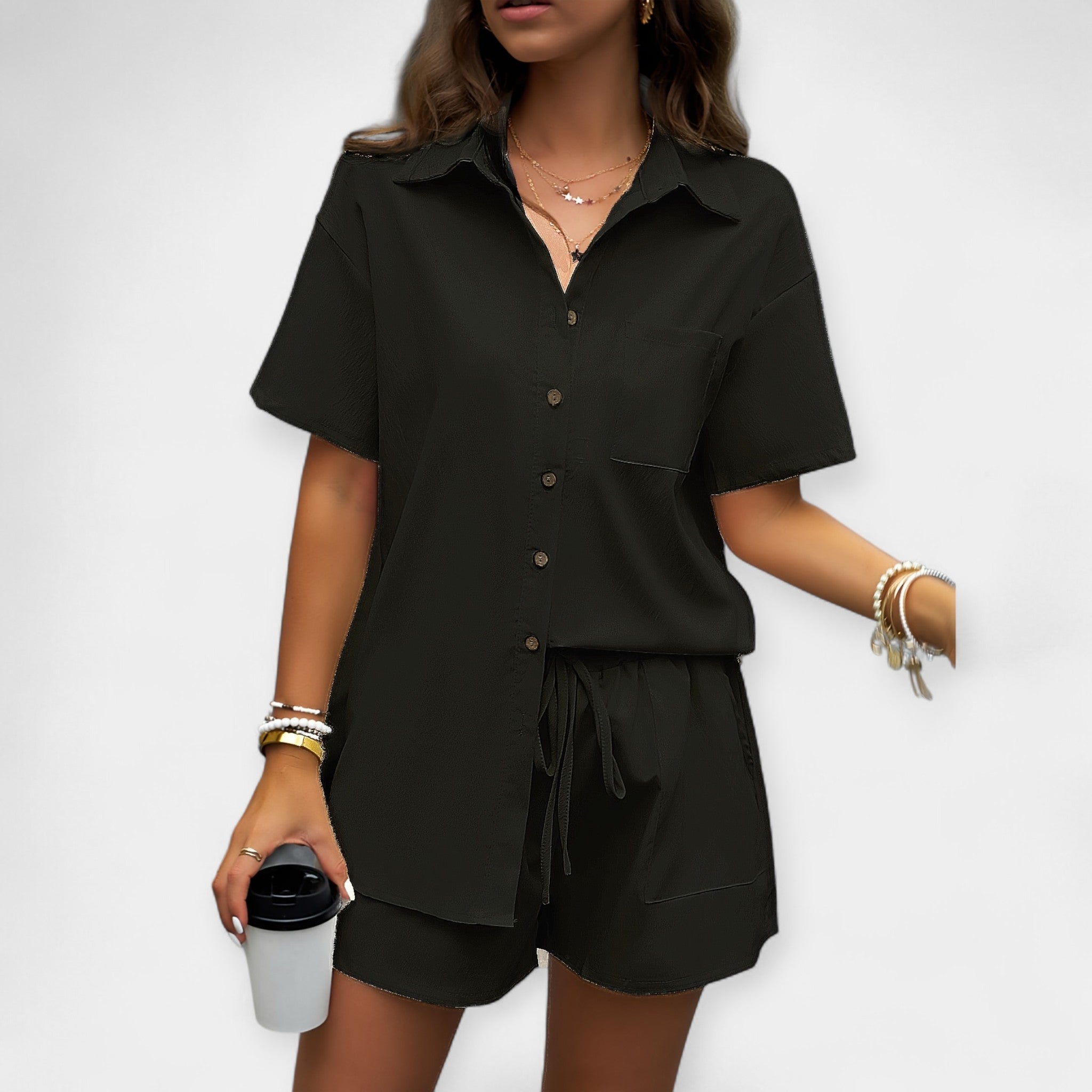 Comfortable Shirt and Shorts Set