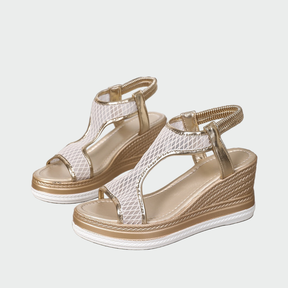 Elegant Women's Orthopaedic Slip-On Sandals with Platform