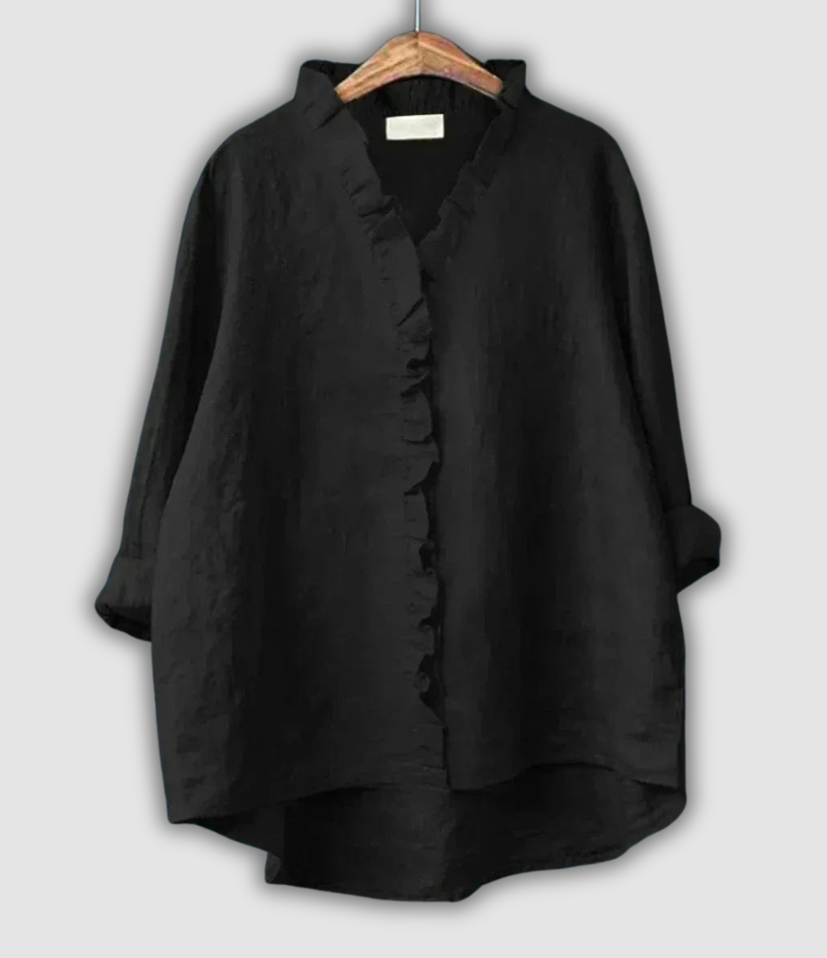 Linen Blouse in Brown Serenity