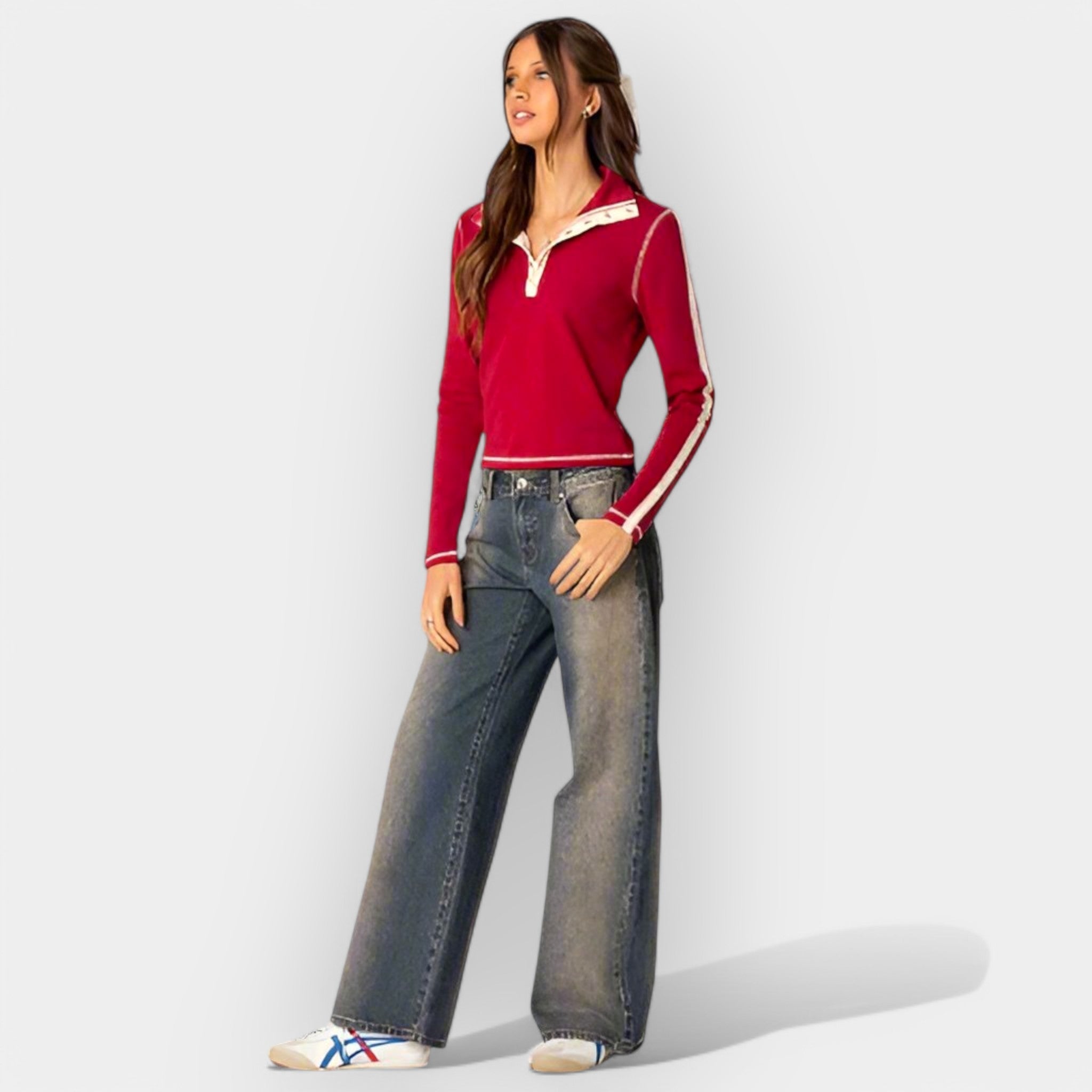 Low-rise Denim Trousers