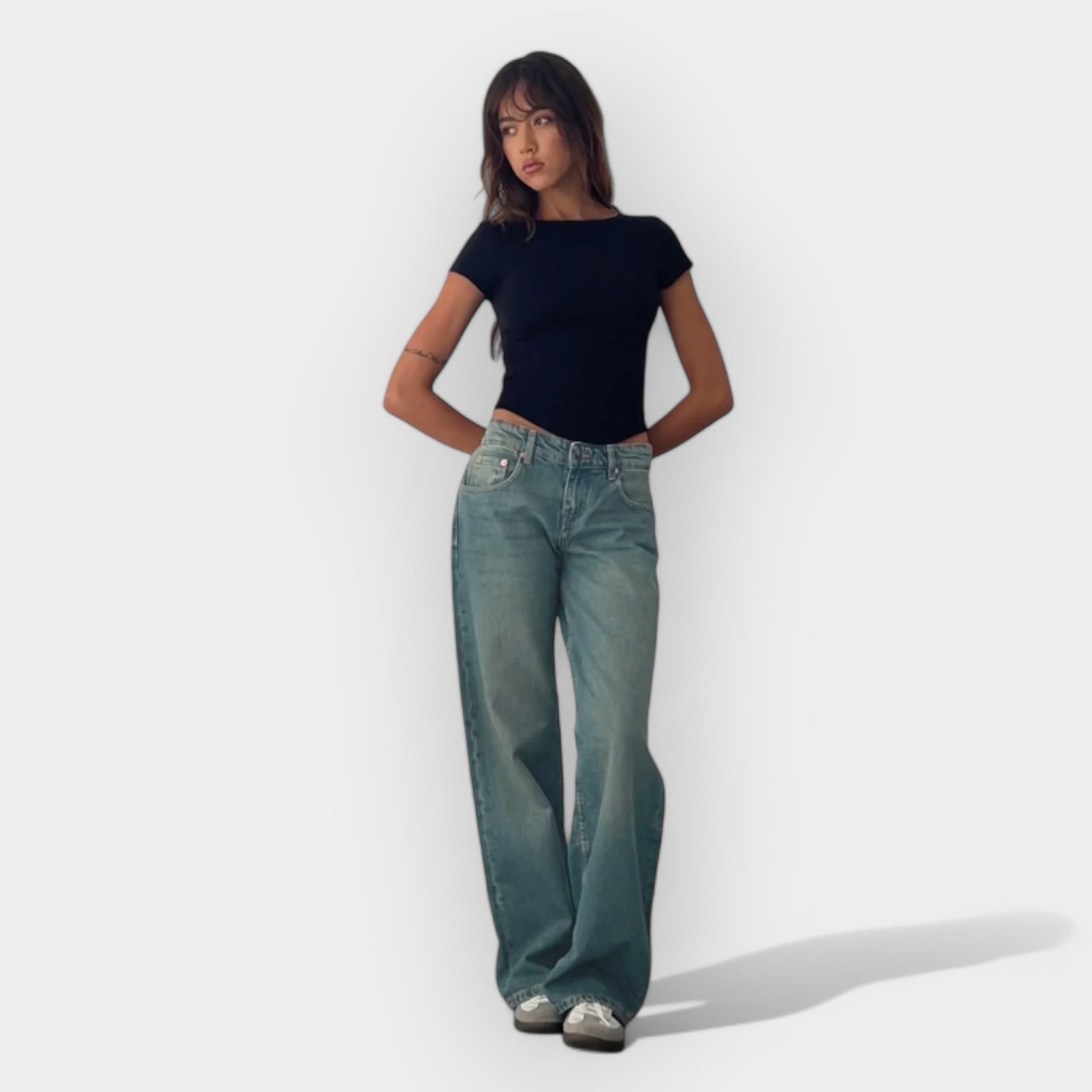 Low-rise Denim Trousers