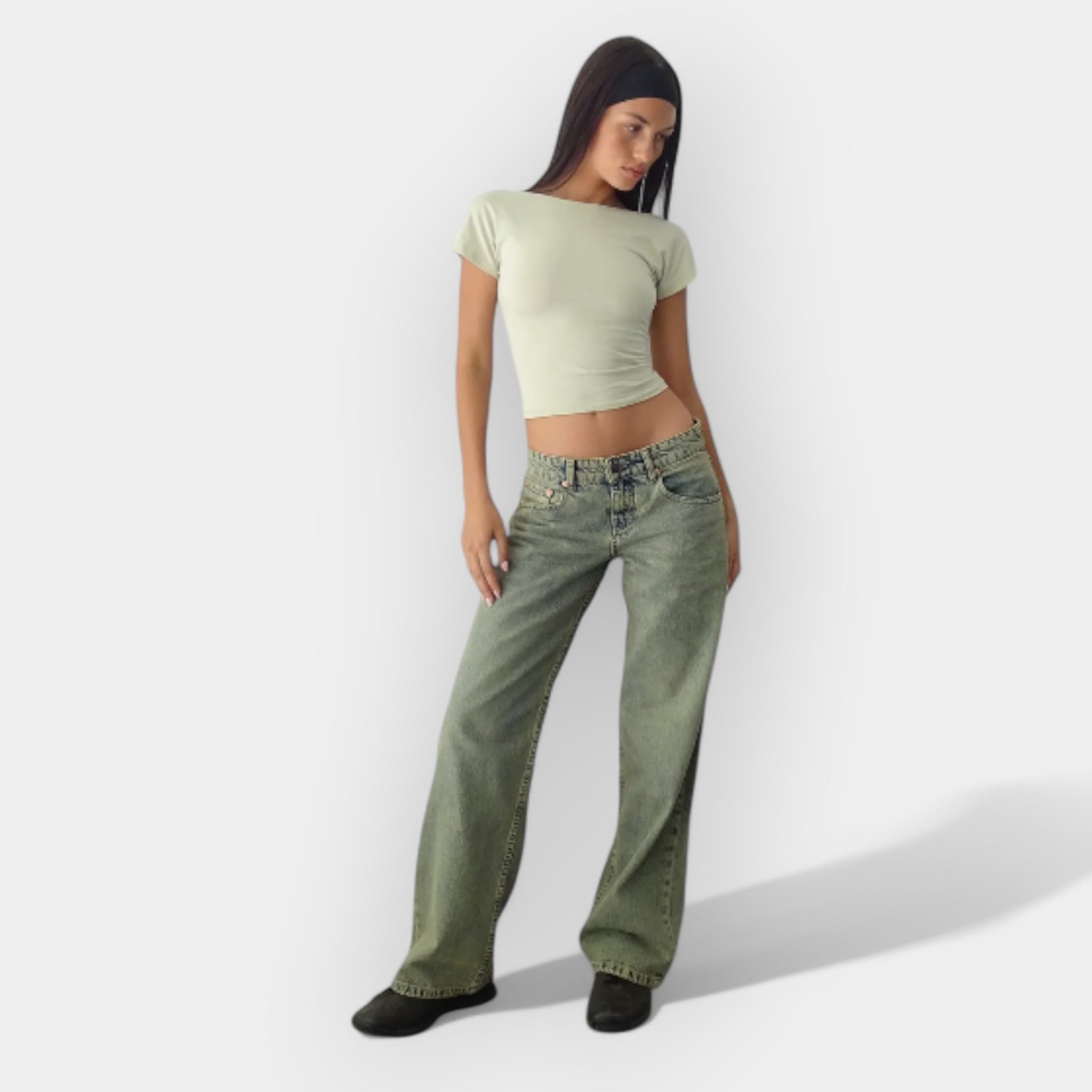 Low-rise Denim Trousers