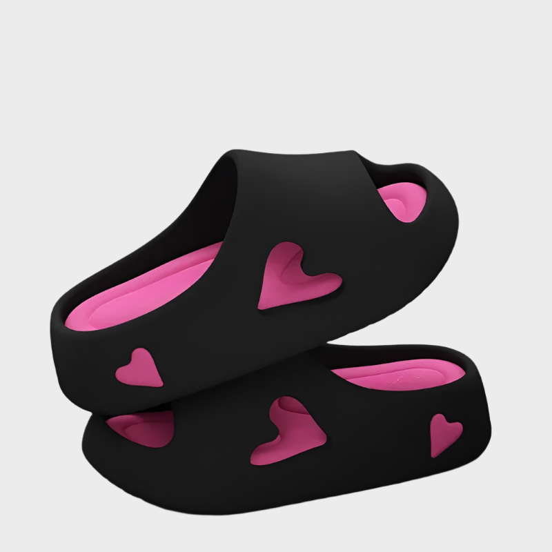 Heart-Shaped Playful Flip-Flops