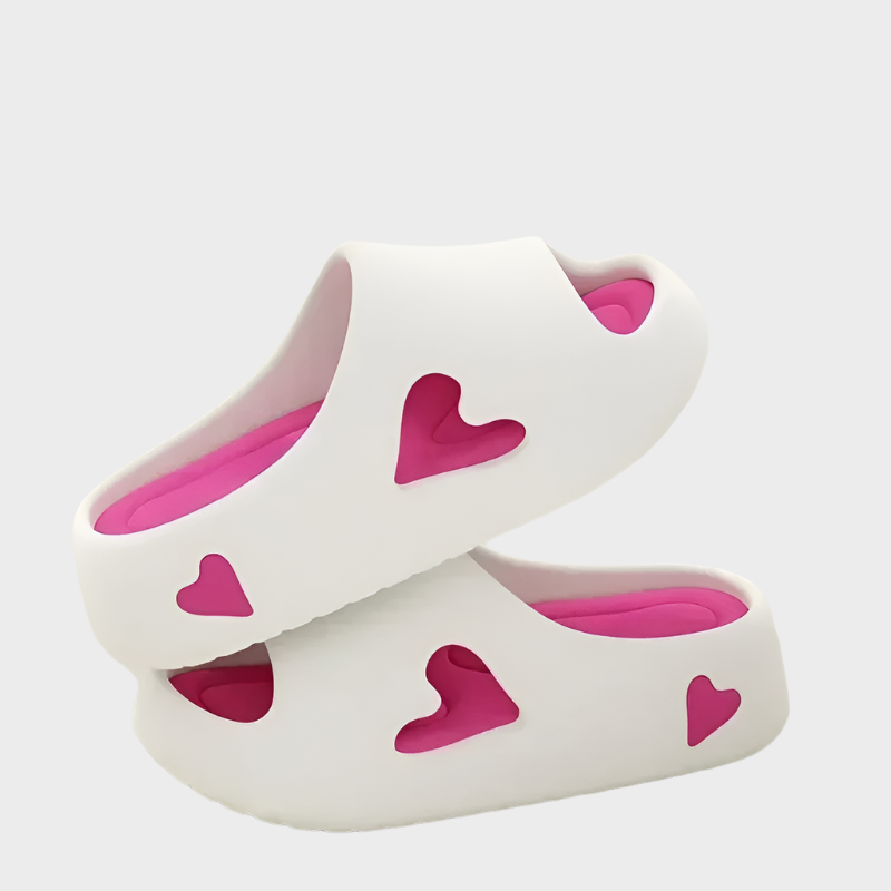 Heart-Shaped Playful Flip-Flops