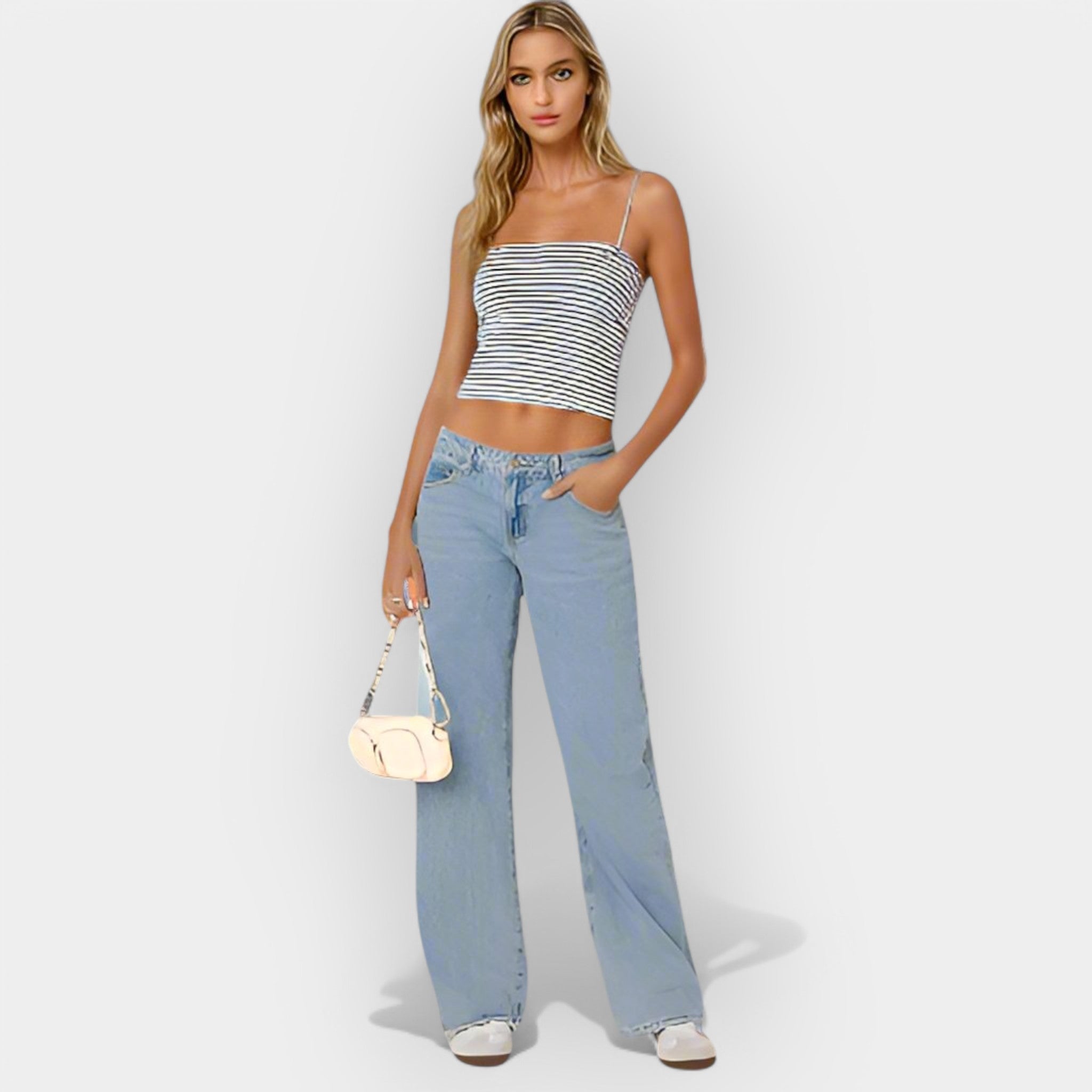 Low-rise Denim Trousers
