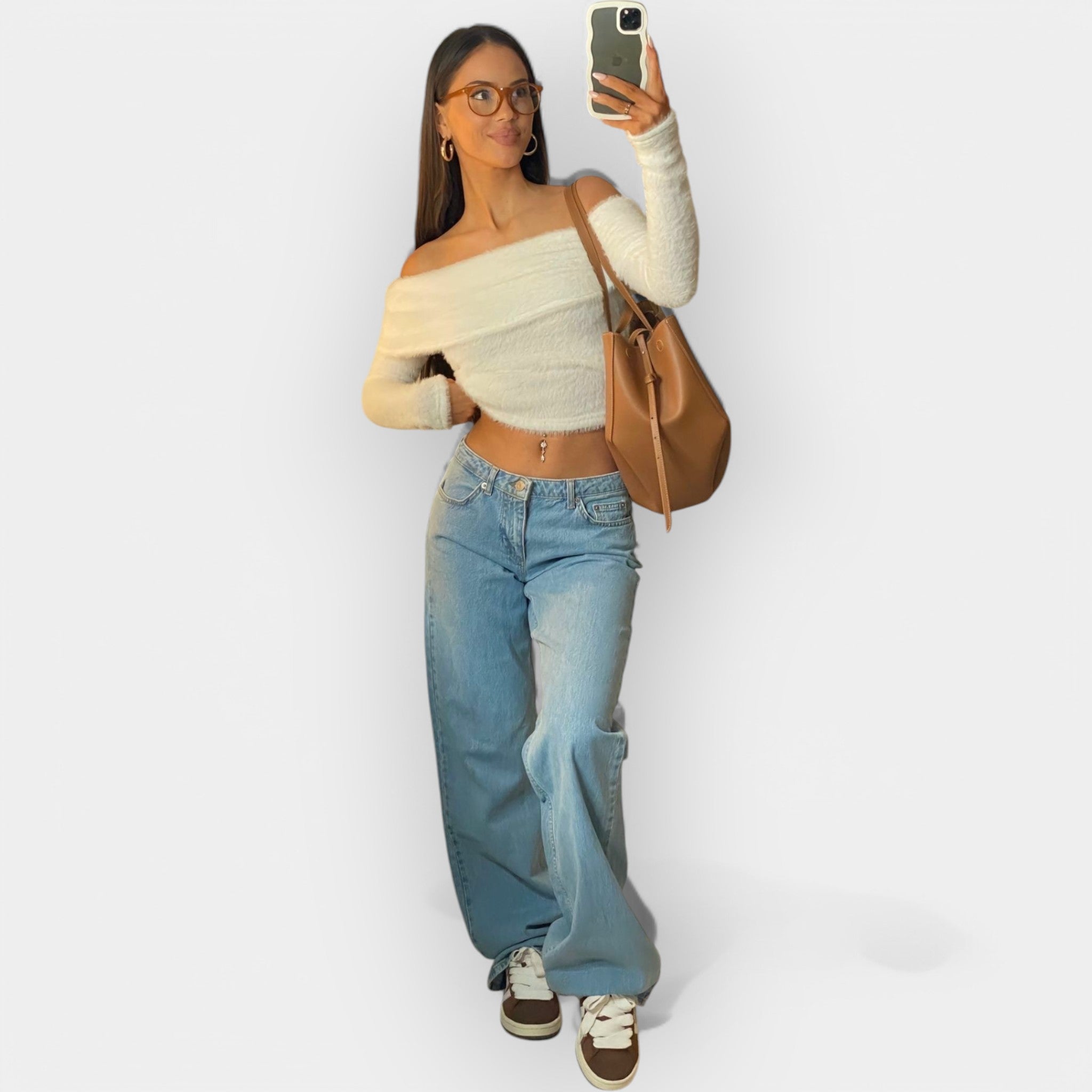 Low-rise Denim Trousers