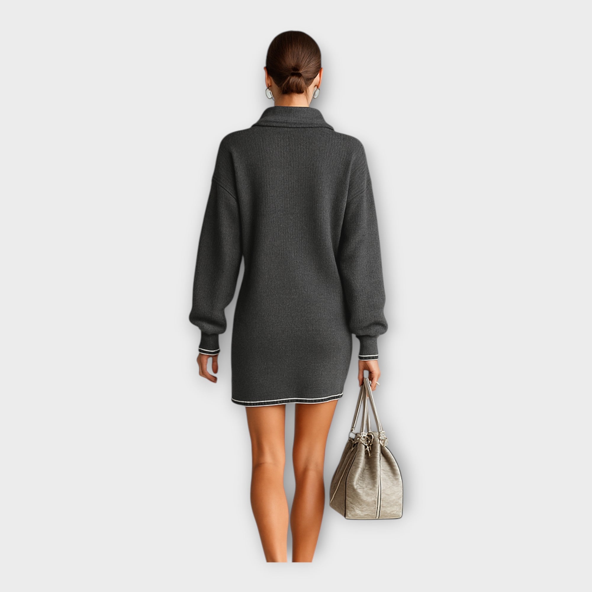 Knitted Dress with Relaxed Elegance