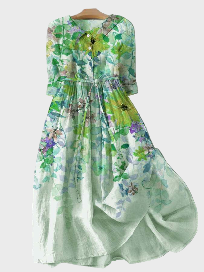 Watercolour Garden Dress