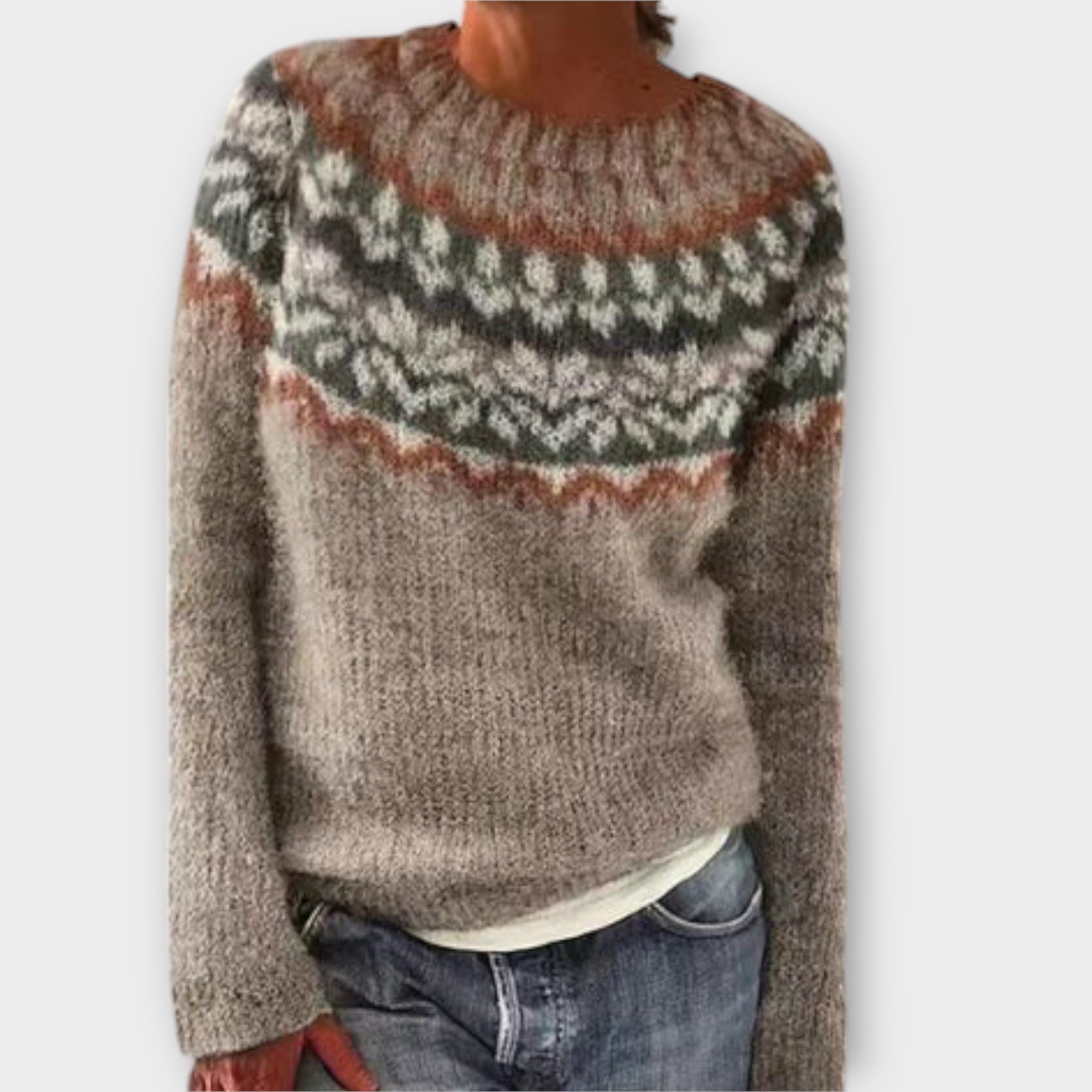 Suzu - Vintage Knitted Sweater for Women